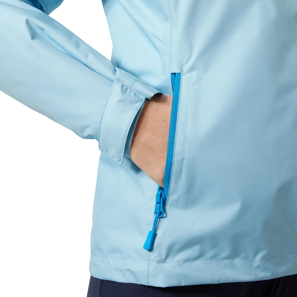 Helly Hansen Women's Crew Hooded Pile Jacket Light Cyan - Booley Galway