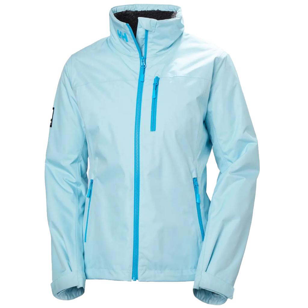 Helly Hansen Women's Crew Hooded Pile Jacket Light Cyan - Booley Galway