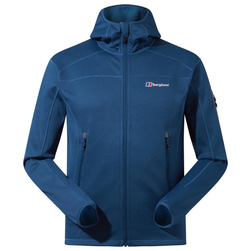 Men's Pravitale Mountain 2.0 Hooded Fleece Jacket - Turqoise / Dark Blue