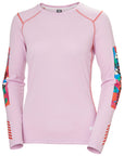 Helly Hansen Women's Lifa Active Crew Base Layer Cherry Blossom - Booley Galway