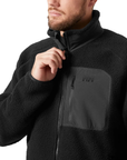 Helly Hansen Men's Panorama Pile Block Full Zip Fleece Black - Booley Galway
