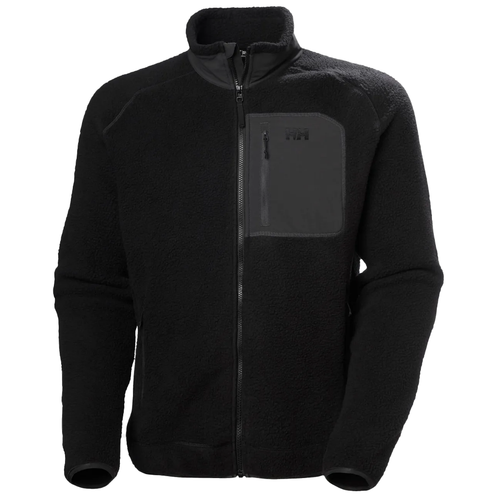 Helly Hansen Men's Panorama Pile Block Full Zip Fleece Black - Booley Galway