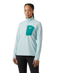 Helly Hansen Women's Versalite 1/2 Zip Fleece Barely Blue - Booley Galway