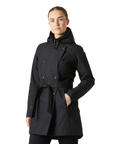 Women's Welsey II Insulated Trench Coat - Black