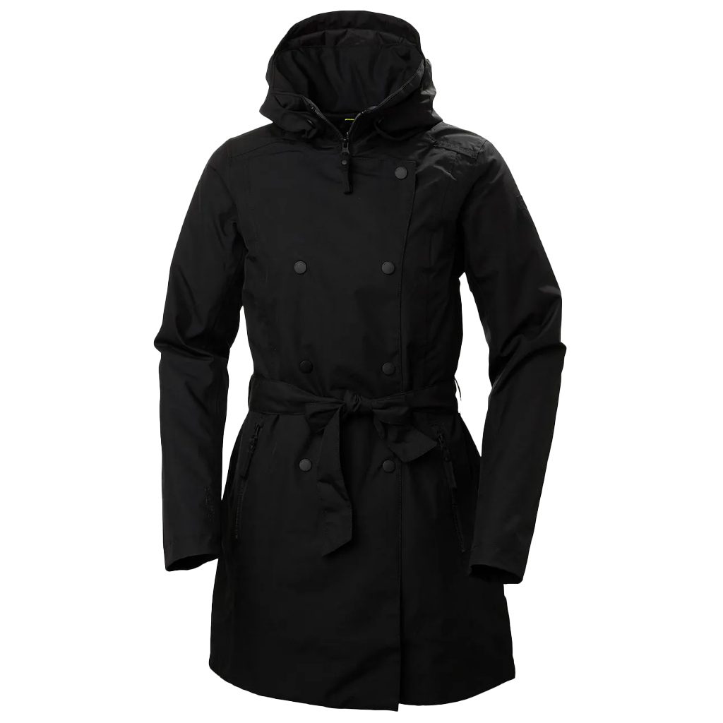 Helly Hansen Women's Welsey II Insulated Trench Coat Black - Booley Galway