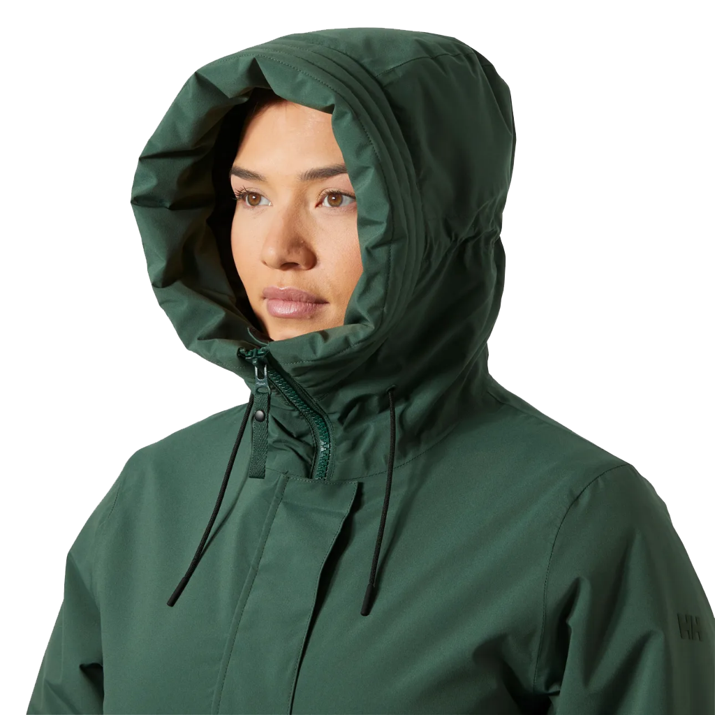 Helly Hansen Women's Victoria Insulated Rain Coat Jungle Green - Booley Galway