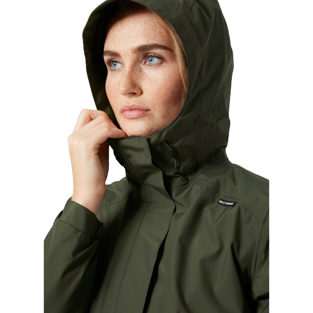 Women's Valkyrie Fleece Lined Rain Jacket - Utility Green