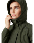 Women's Valkyrie Fleece Lined Rain Jacket - Utility Green