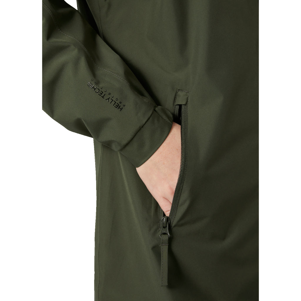 Women's Valkyrie Fleece Lined Rain Jacket - Utility Green