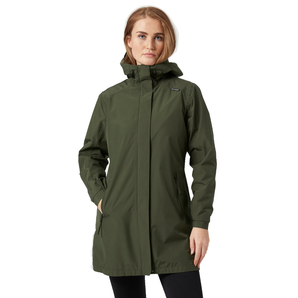 Women's Valkyrie Fleece Lined Rain Jacket - Utility Green
