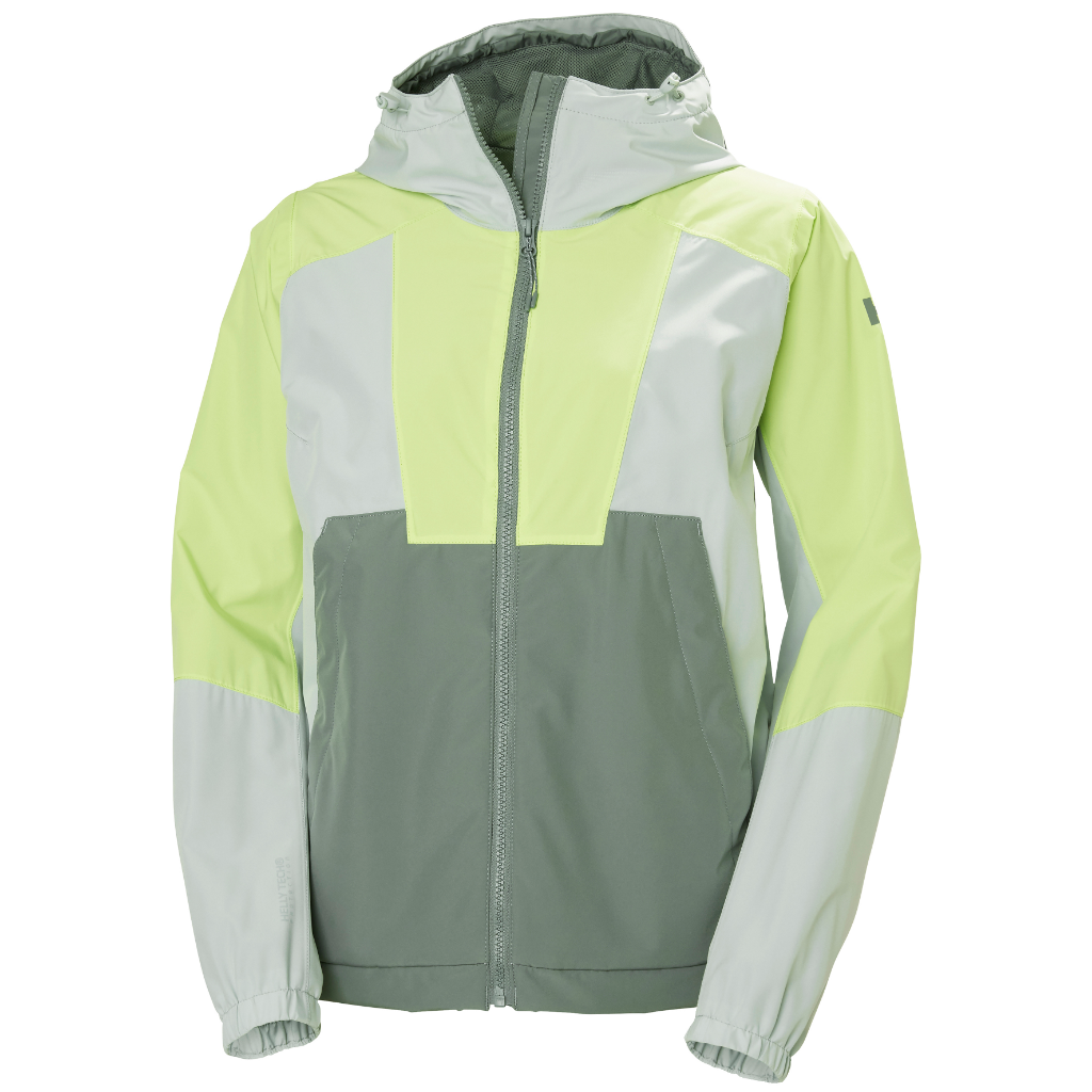 Helly Hansen Women&#39;s Rig Rain Jacket Grey Cactus - Booley Galway