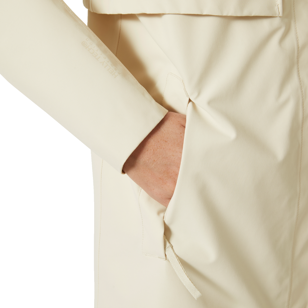 Helly Hansen Women&#39;s Lilja Rain Coat Cream - Booley Galway