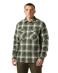 Helly Hansen Men's Lokka Flannel L/S Shirt Dark Jungle Fjell Plaid - Booley Galway