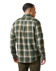 Helly Hansen Men's Lokka Flannel L/S Shirt Dark Jungle Fjell Plaid - Booley Galway