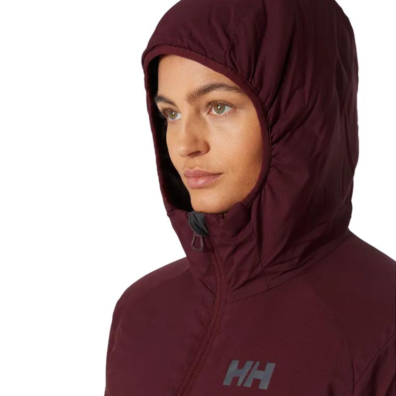 Helly Hansen Women&#39;s Verglas Hooded Insulator Jacket Hickory - Booley Galway