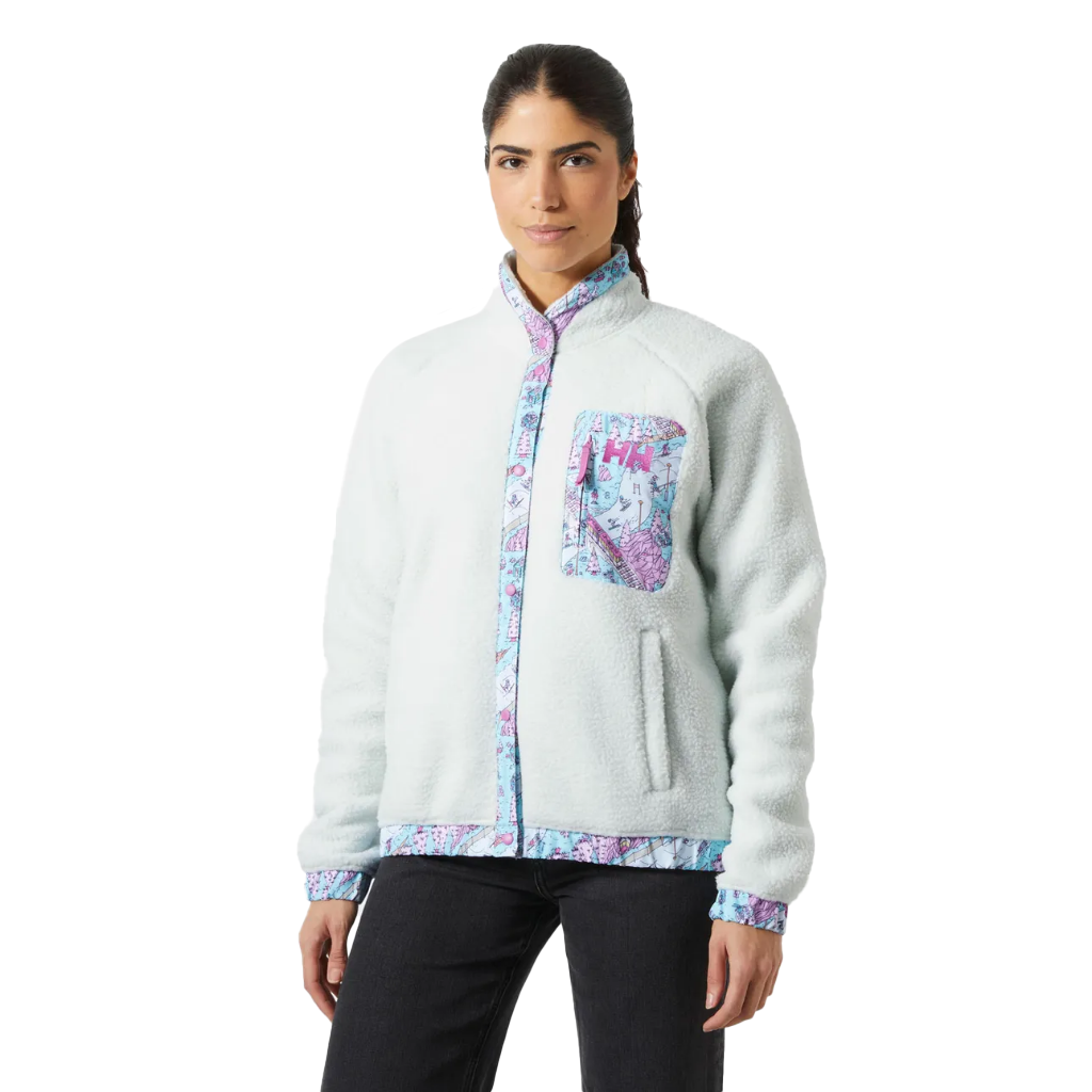 Helly Hansen Women's Imperial Pile Snap Seafoam Oslo AOP - Booley Galway