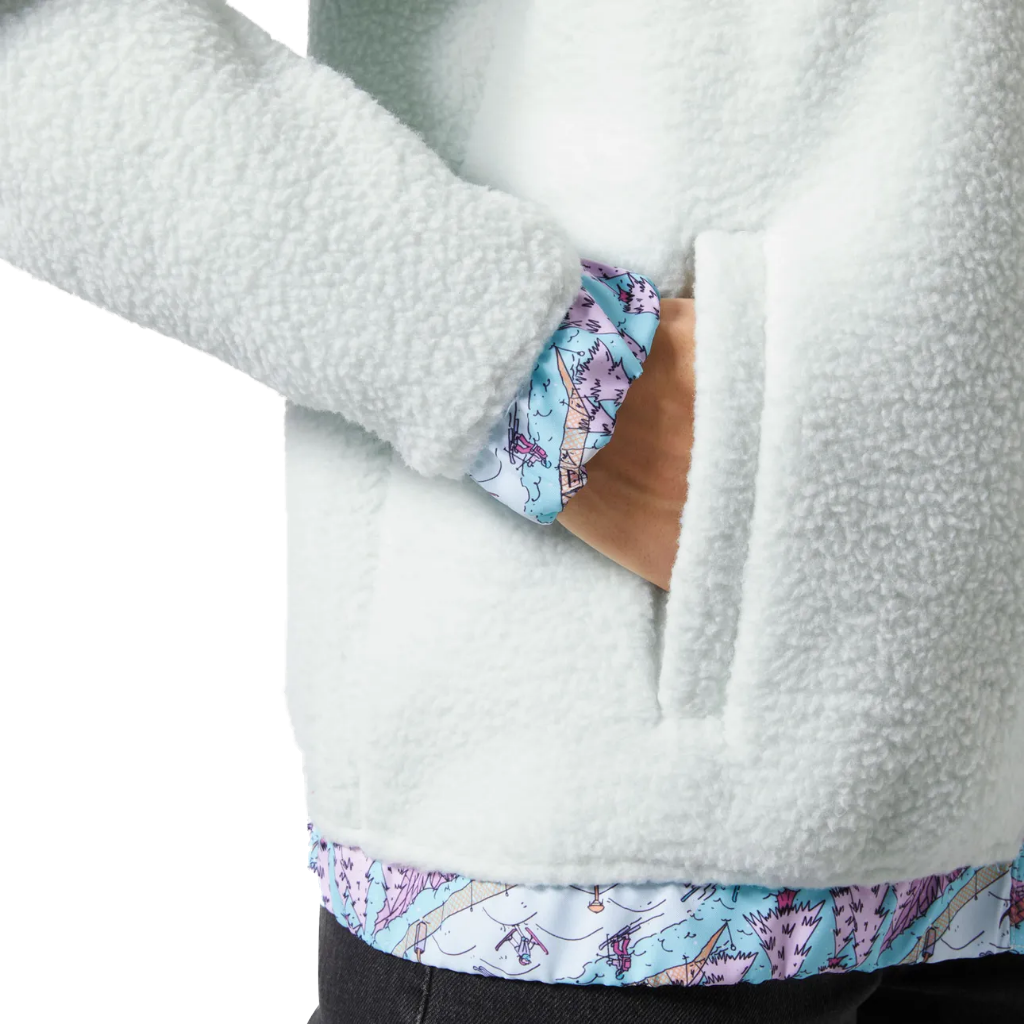 Helly Hansen Women's Imperial Pile Snap Seafoam Oslo AOP - Booley Galway