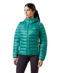 Helly Hansen Women's Verglas Down Hybrid Hooded Jacket 2.0 Signal Green - Booley Galway