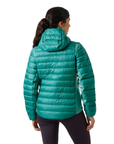 Helly Hansen Women's Verglas Down Hybrid Hooded Jacket 2.0 Signal Green - Booley Galway