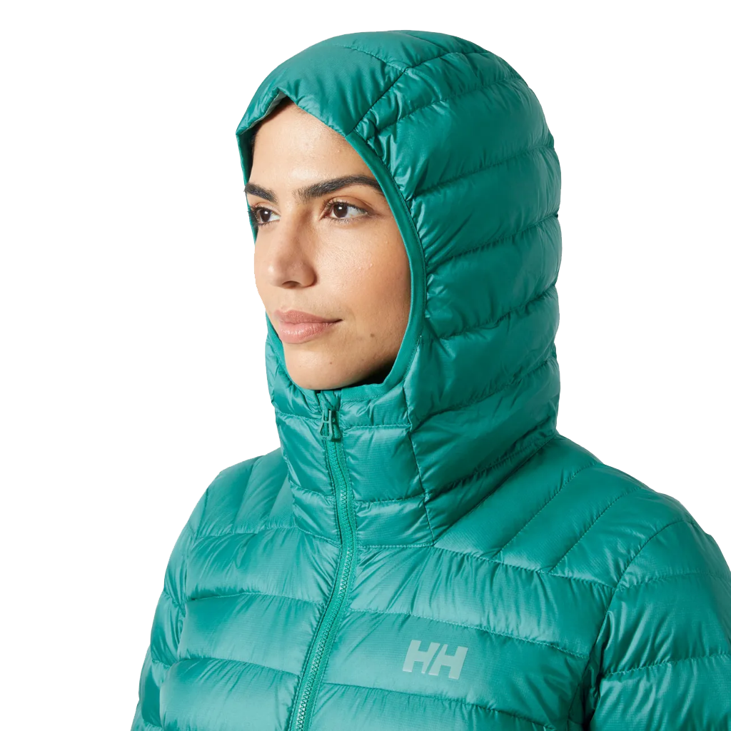 Helly Hansen Women's Verglas Down Hybrid Hooded Jacket 2.0 Signal Green - Booley Galway