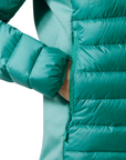 Helly Hansen Women's Verglas Down Hybrid Hooded Jacket 2.0 Signal Green - Booley Galway