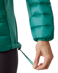 Helly Hansen Women's Verglas Down Hybrid Hooded Jacket 2.0 Signal Green - Booley Galway