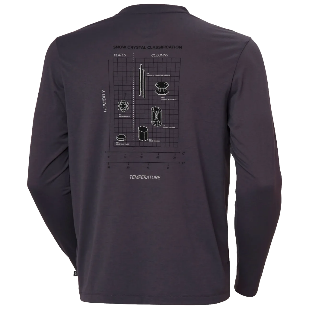 Helly Hansen Men's Skog Graphic L/S Tee Smoked Purple - Booley Galway