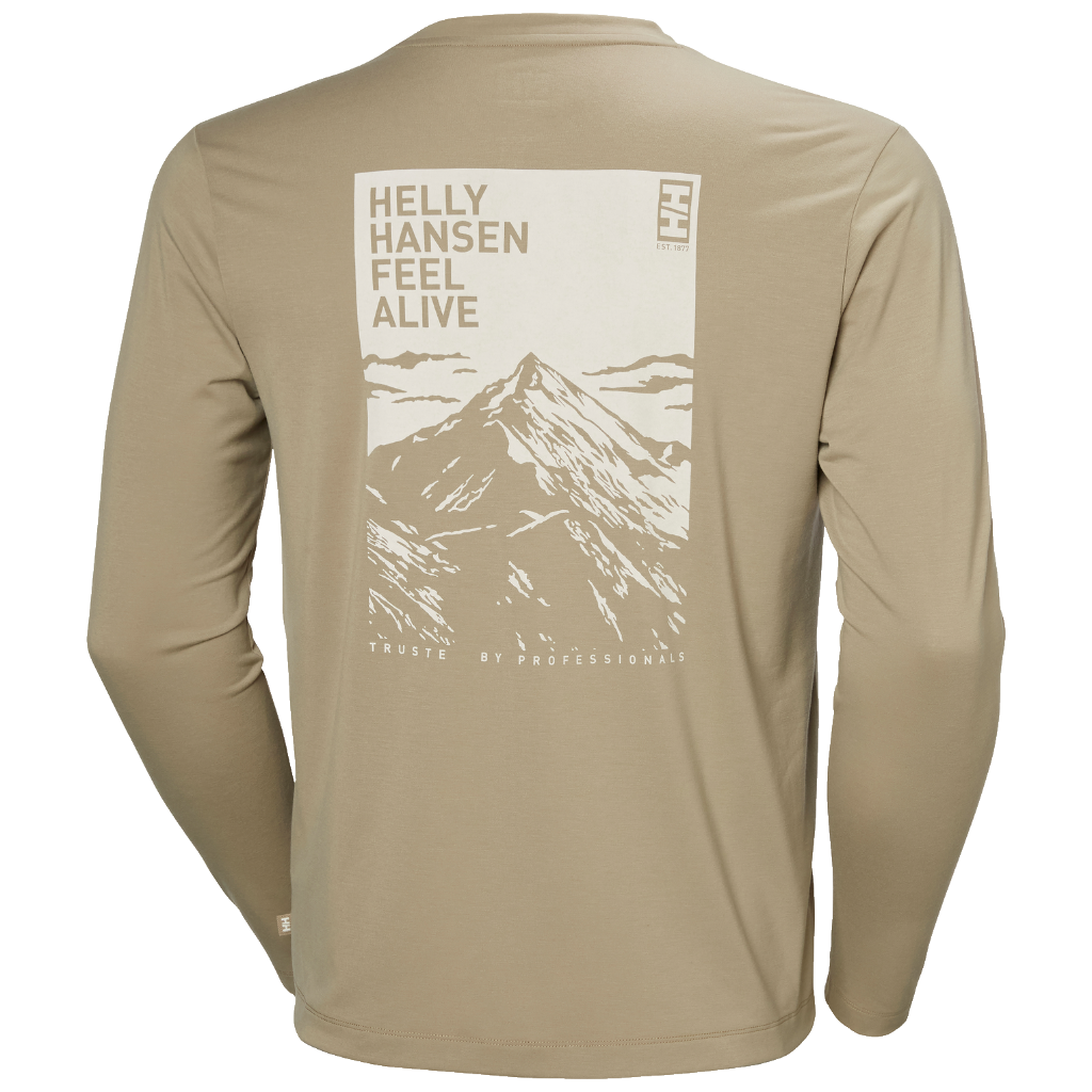 Men's Skog Graphic L/S Tee - Pebble