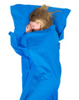 Lifeventure Cotton Sleeping Bag Liner - Rectangular Blue - Booley Galway