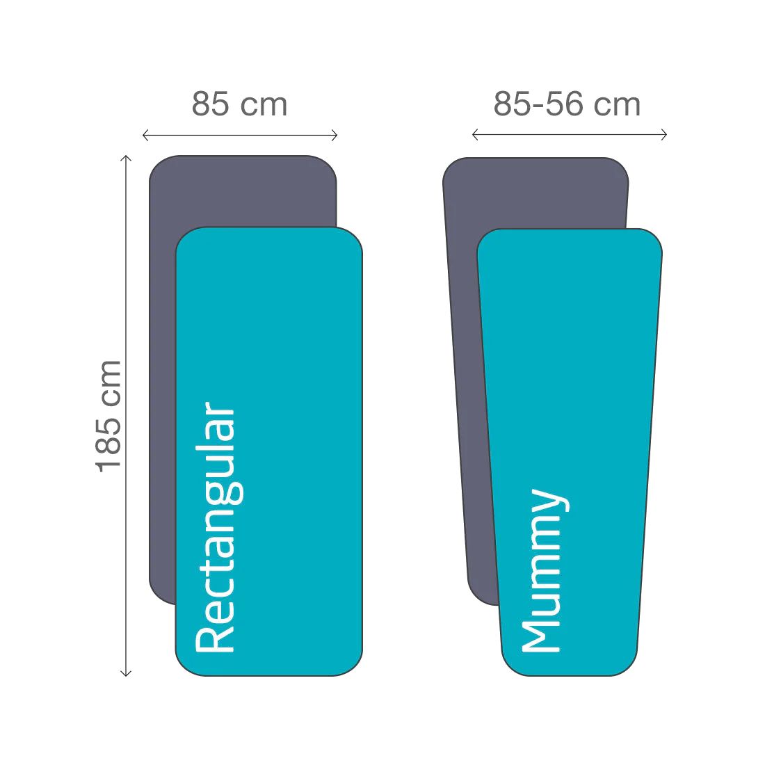 Silk Sleeping Bag Liner - Rectangular - Grey