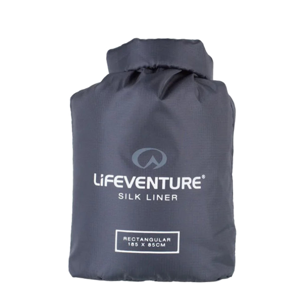 Silk Sleeping Bag Liner - Rectangular - Grey