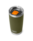 Rambler 20 Oz Tumbler Magslider - Olive/King Crab Orange