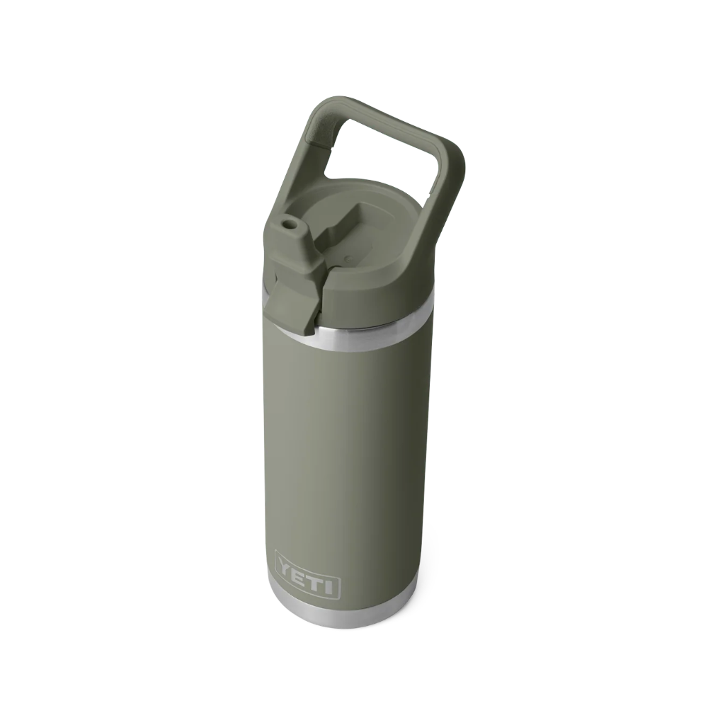 Rambler 18 Oz Straw Bottle - Pampa Green