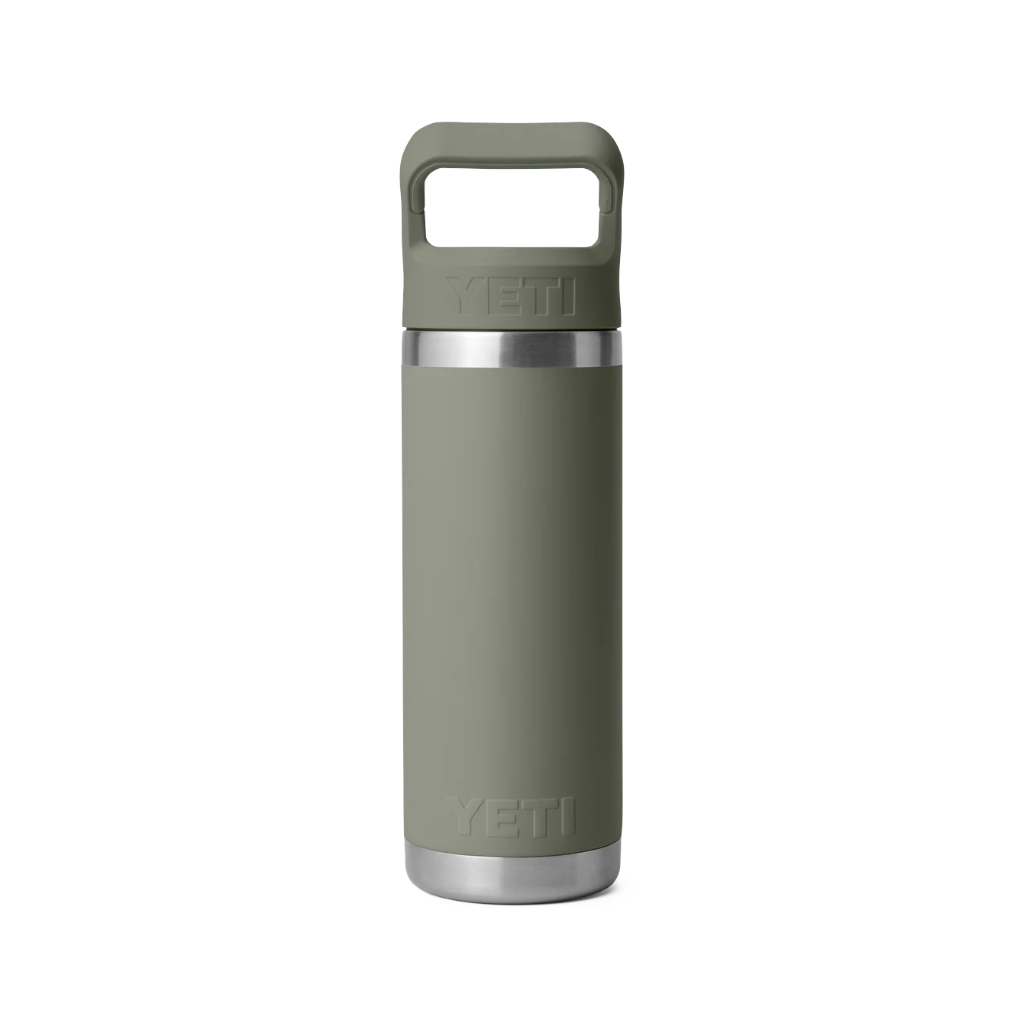 Rambler 18 Oz Straw Bottle - Pampa Green