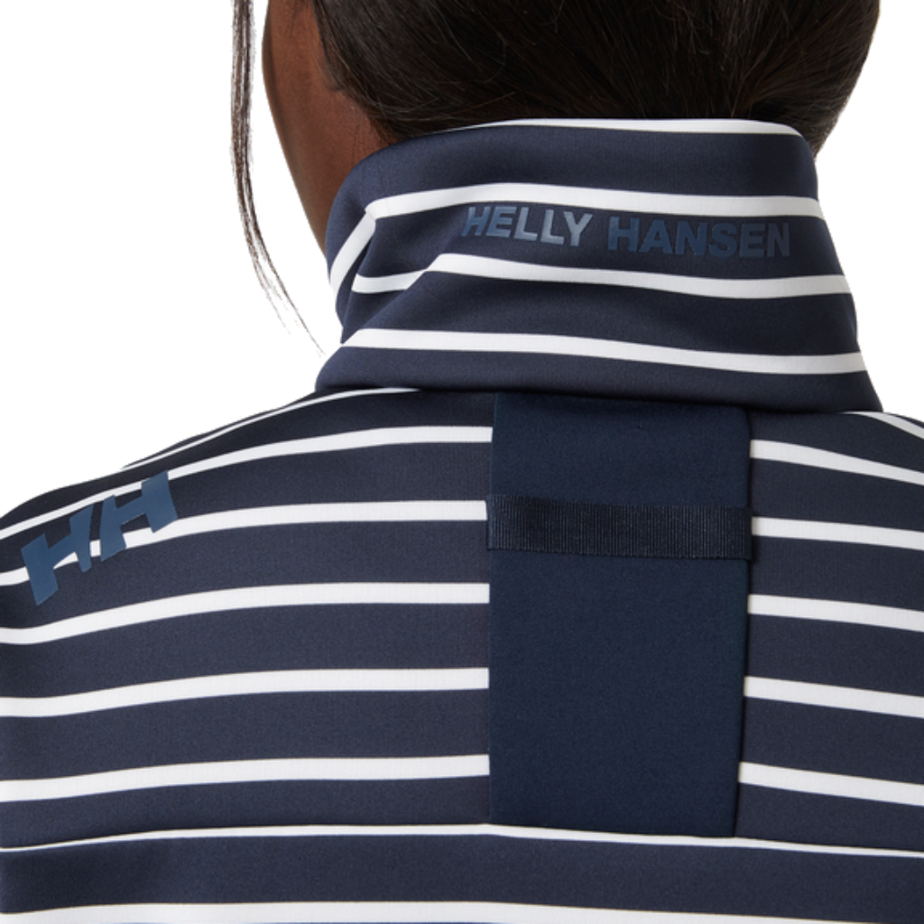 Women's Crew Fleece Jacket - Navy Stripe