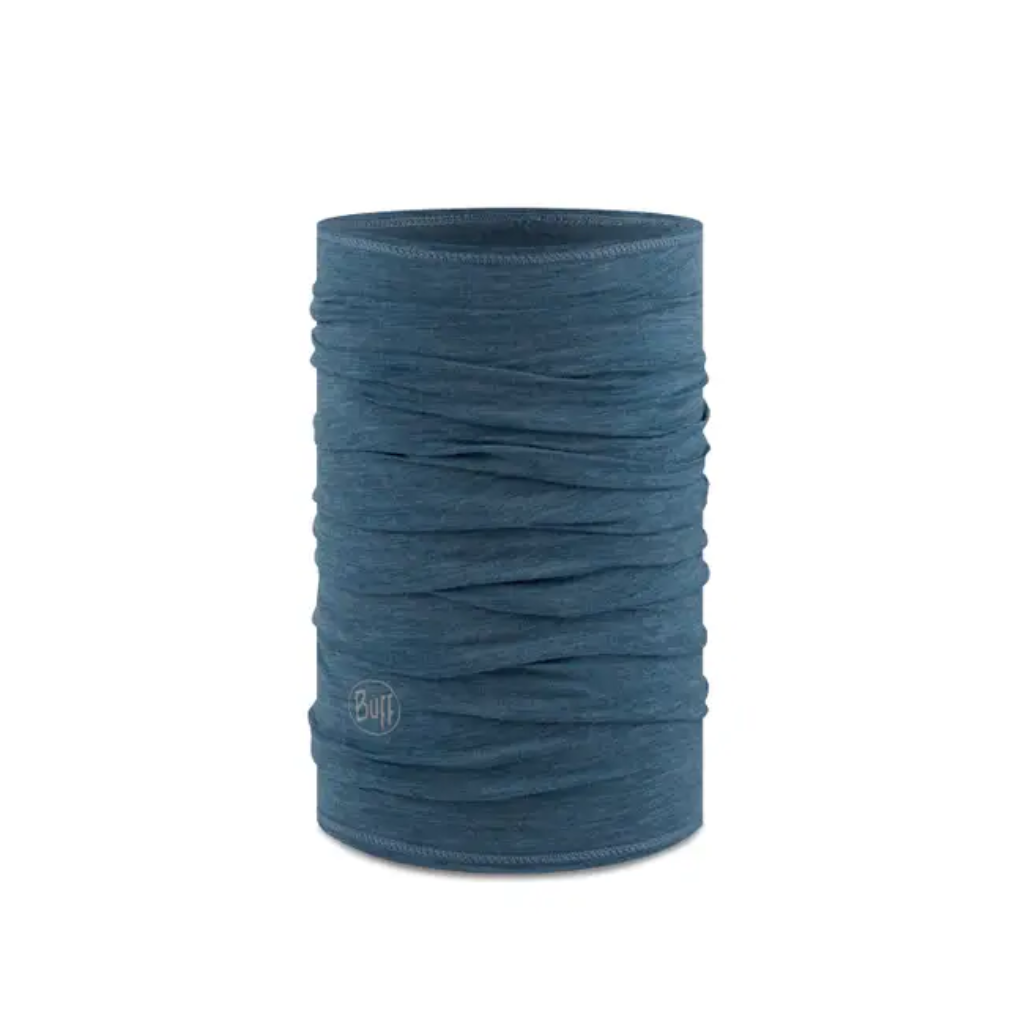 Merino Wool Buff Lightweight - Solid Dusty Blue