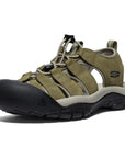 Keen Men's Newport Leather Sandals Martini Olive / Brindle - Booley Galway