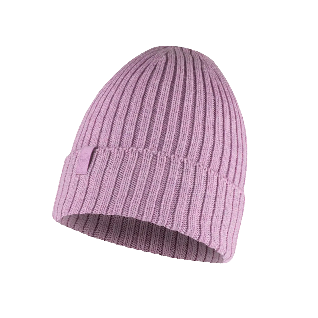 Buff Norval Knitted Beanie Pansy - Booley Galway