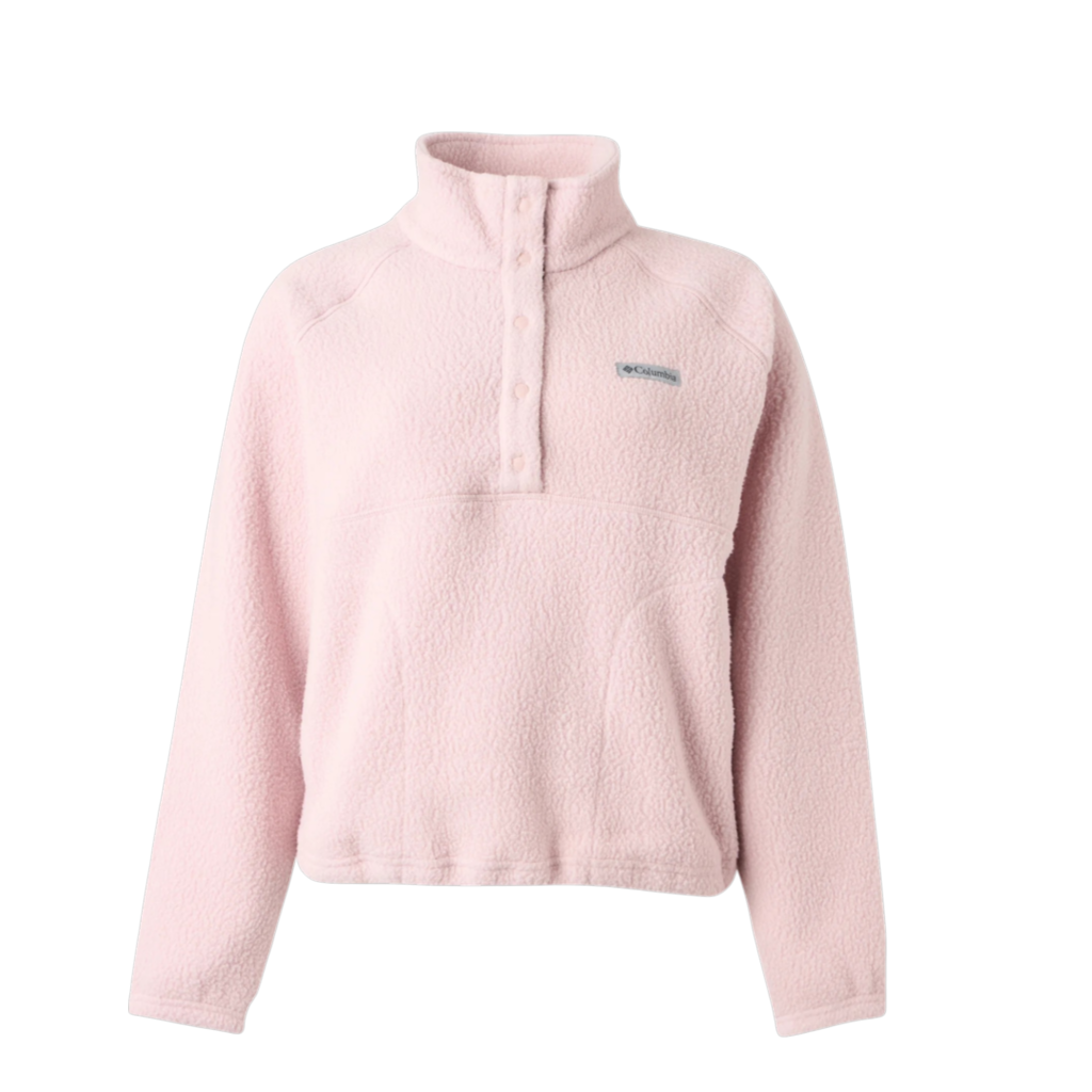 Women's Jasper Ridge™ Pebbled Fleece Half Snap - Mineral Pink, M