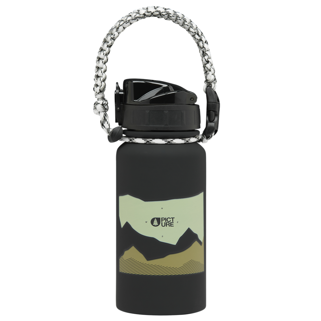 Picture Organic Clothing Galway Vacuum Bottle Black Outdoor - Booley Galway