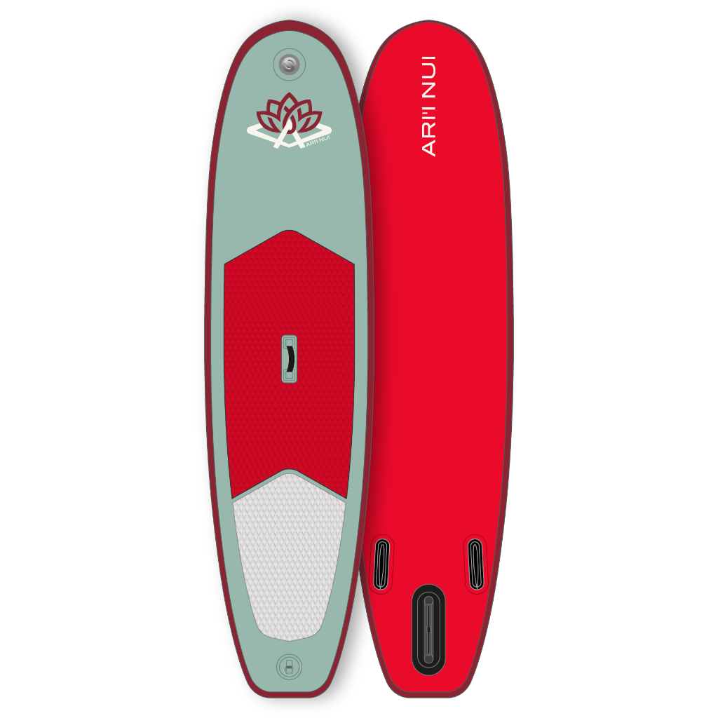 Mahana 10 ft Inflatable SUP - Moss / Red