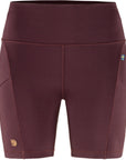 Women's Abisko Shorts Tights - 6 in - Port