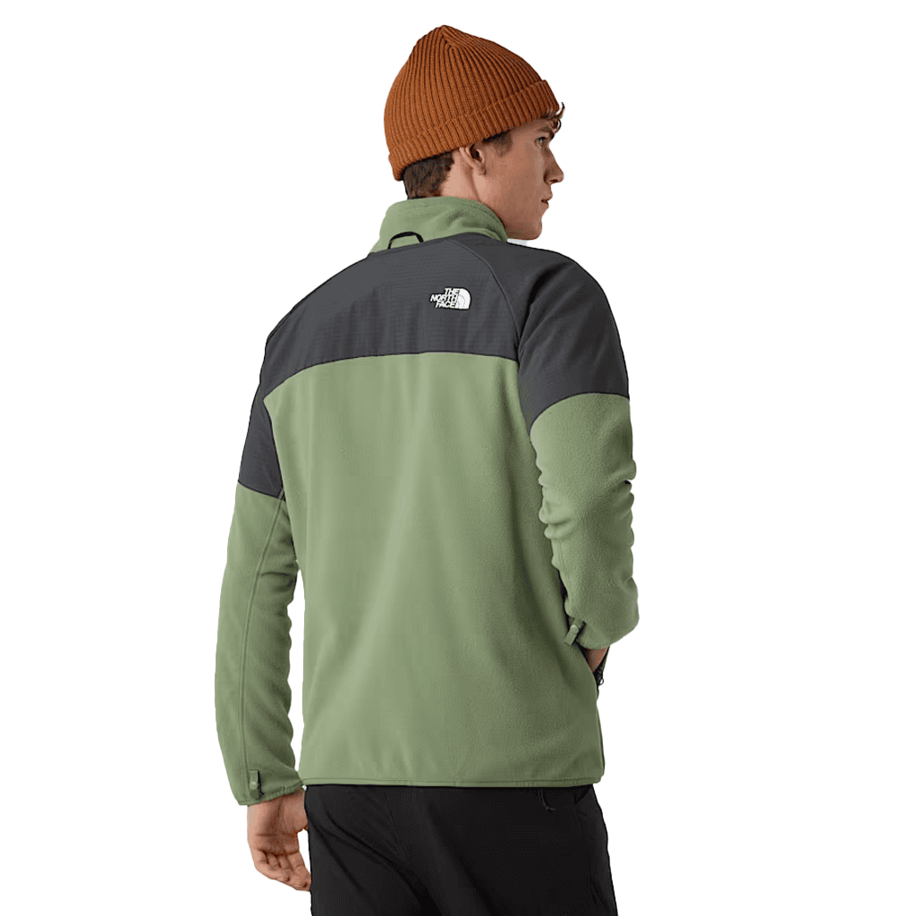 The North Face Men's Glacier Heavyweight Full Zip Fleece Bark Mist / Asphalt Grey - Booley Galway