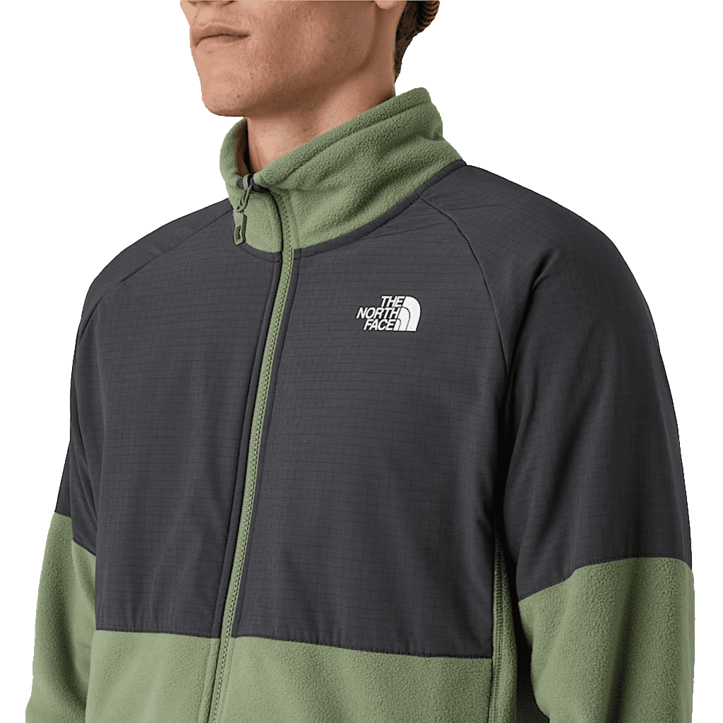 The North Face Men's Glacier Heavyweight Full Zip Fleece Bark Mist / Asphalt Grey - Booley Galway