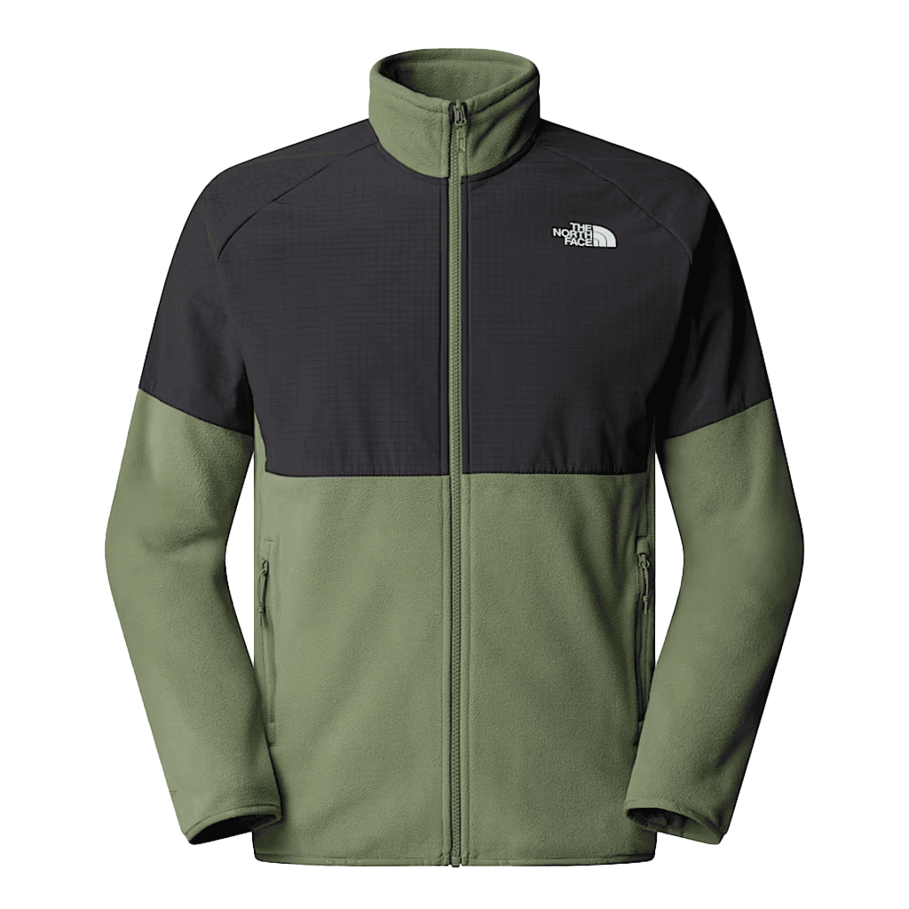 The North Face Men's Glacier Heavyweight Full Zip Fleece Bark Mist / Asphalt Grey - Booley Galway