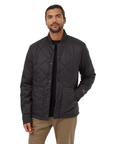 Men's Diamond Padded Bomber Jacket - Meteorite Black
