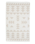 Geo Beach Blanket - Mushroom / Cloud White