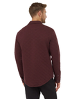 Tentree Men's Colville Quilted L/S Shirt Mulberry - Booley Galway