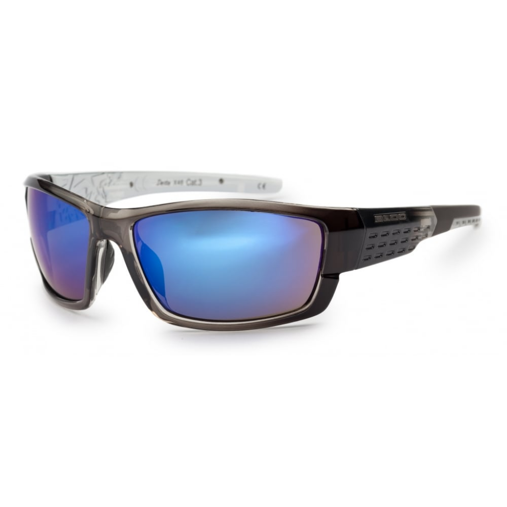 Delta - Crystal Black / Blue Mirror Lens