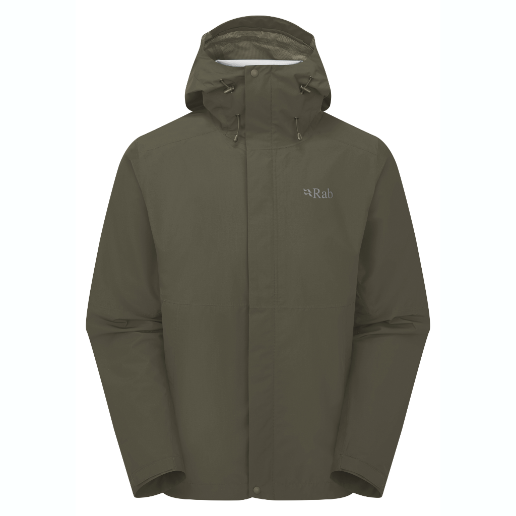 Rab Men's Downpour Waterproof Jacket Army - Booley Galway